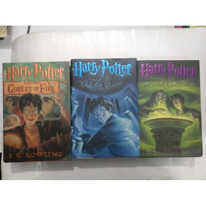 HARRY  POTTER  AND  THE  HALF- BLOOD  PRINCE  *  HARRY  POTTER  AND  THE  ORDER  OF  THE  PHOENIX  * HARRY  POTTER  AND  THE  GOBLET  OF  FIRE  -  J. K.  ROWLING 